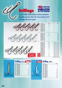 Behr - eXtreme Drillinge schwarz Gr 3 - 5 Stk