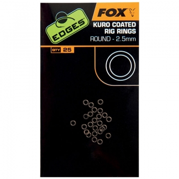 Fox Edges Kuro Coated Rig Rings Small Round 2,5 mm