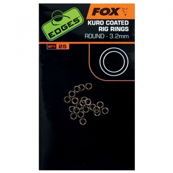 Fox Edges Kuro Coated Rig Rings Round Medium 3.2 mm