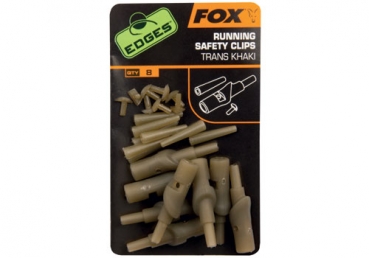 Fox Edges Running Safety Clips Khaki