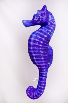 Gaby Stofftier Kuscheltier Seepferdchen (Blau) 60cm