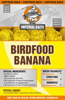 Preview: Imperial Fishing IB Carptrack Banana Boilie - 1 kg / 20 mm