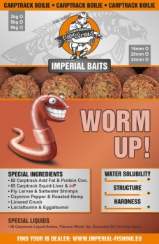 Preview: Imperial Fishing IB Carptrack Worm Up Boilie - 2 kg / 20 mm