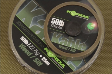 Korda Kable Leadcore 50 lb - 7 m - Weed / Silt