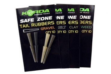 Korda Safe Zone Tail Rubbers - Clay