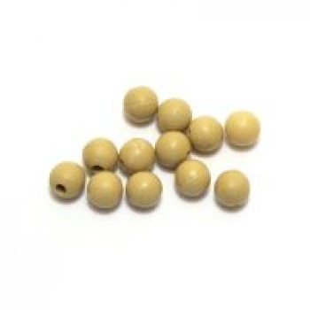 Preview: Mika Rubber Beads - sand - 12 Stck