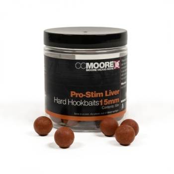 CCMoore Hard Hookbaits Pro-Stim Liver - 15mm 50St.