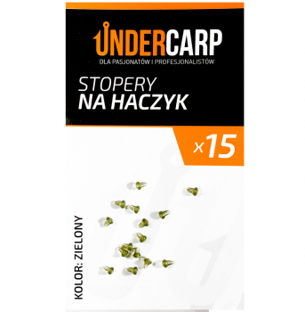Undercarp Haken Stopper - grün (15 Stück)