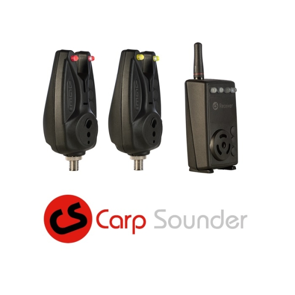 Carp Sounder AGEone Funksystem 2+1 Set im Transportkoffer + 2x FIL Schnellverschluss Adapter
