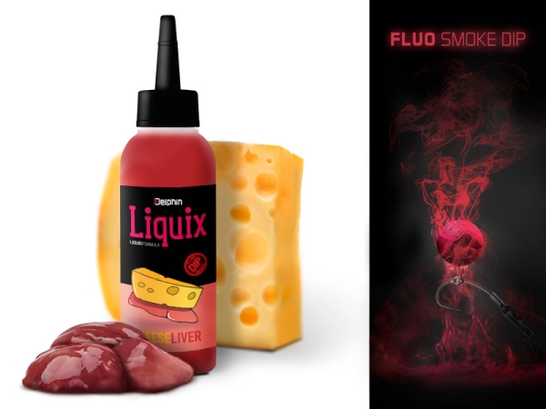 Delphin Fluo Dip SNAX Liquix 100ml Käse-Leber