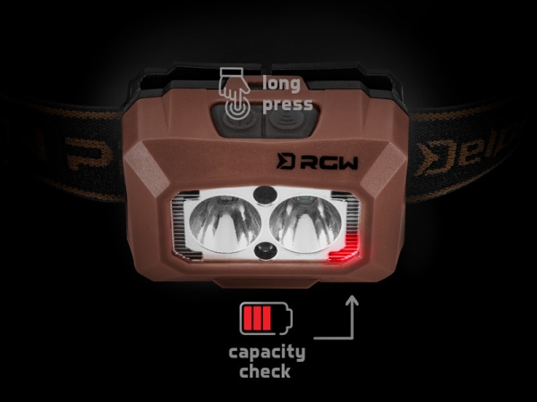 Delphin Kopflampe-Stirnlampe RGW PRO UC