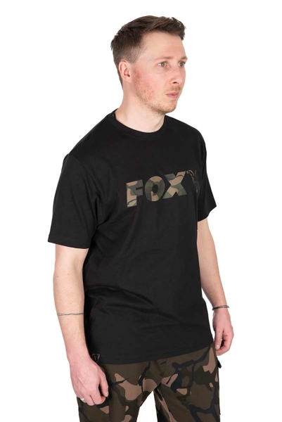 Fox Black/Camo Logo T-Shirt L