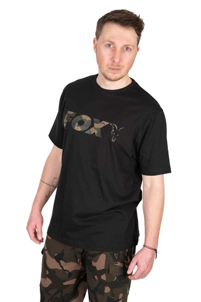 Fox Black/Camo Logo T-Shirt L