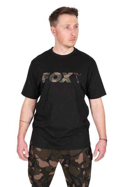 Fox Black/Camo Logo T-Shirt L