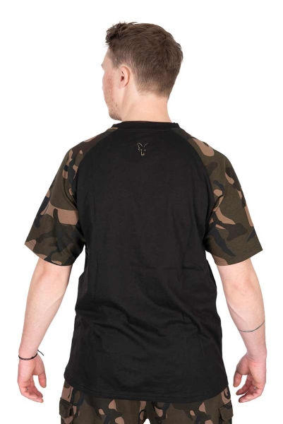 Fox Black/Camo Outline T-Shirt L
