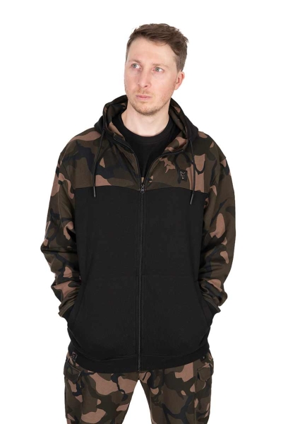 Fox LW Black/Camo Split Zip Hoody XL