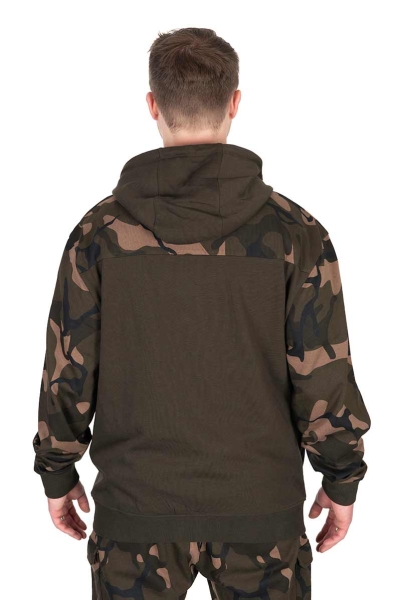 Fox LW Khaki/Camo Split Zip Hoody XXL