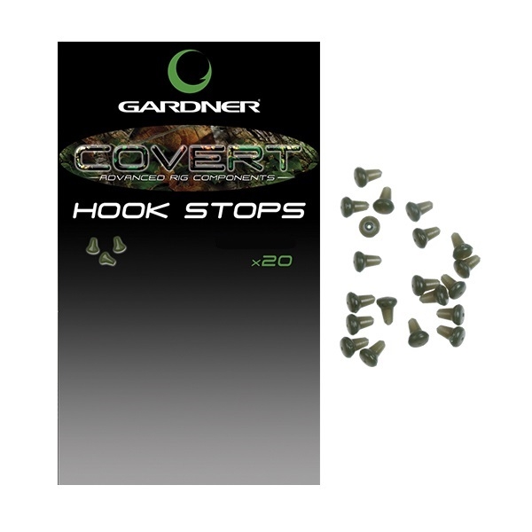 Gardner Covert Hook Stops - Black/Silt