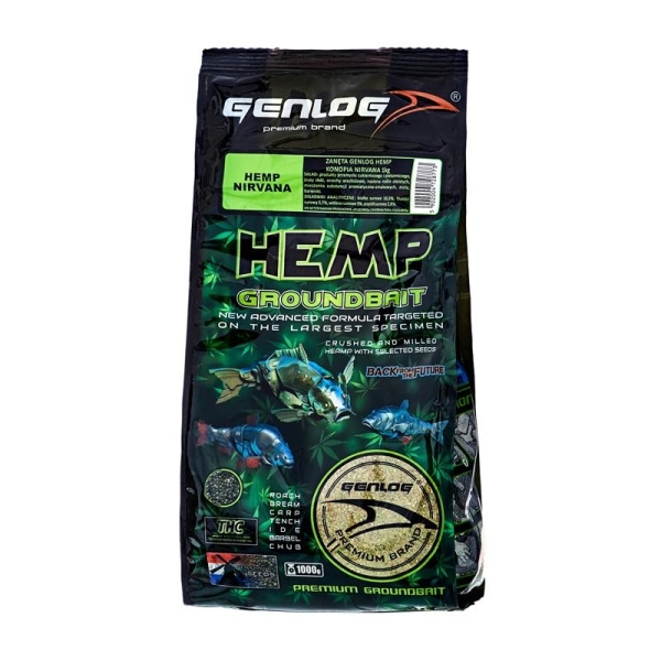 Genlog Groundbait Hemp - Nirvana 1kg Genlog Groundbait Hemp - Nirvana 1kg