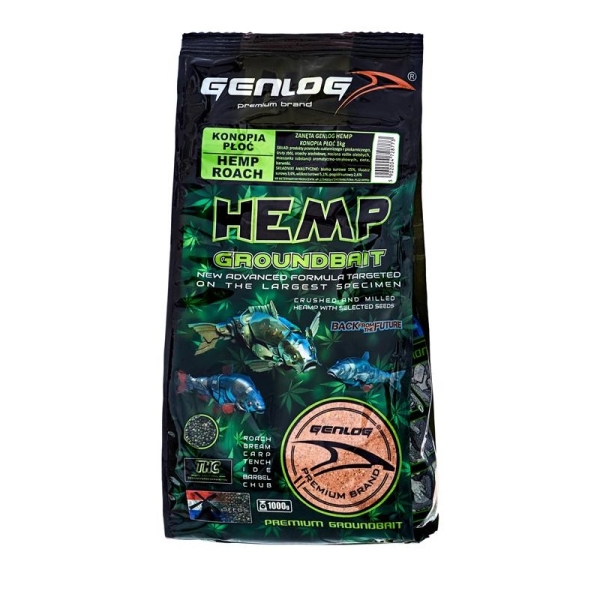 Genlog Groundbait Hemp - Roach 1kg Genlog Groundbait Hemp - Roach 1kg