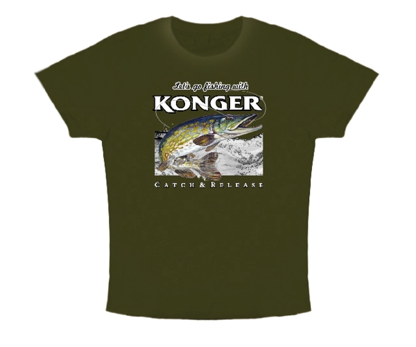 Konger T-Shirts Grün - Hecht L