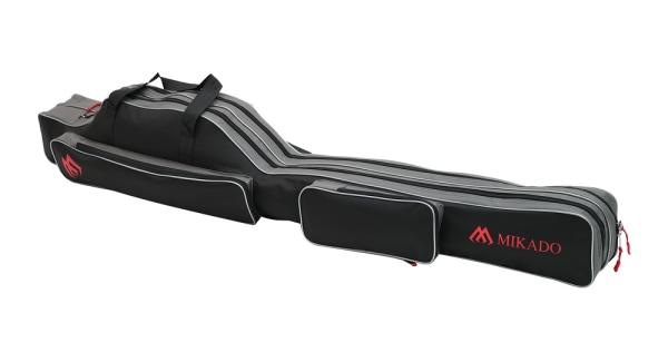 Mikado Rutenfutteral 2 Fächer Schwarz 130cm