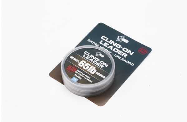 Nash Cling-On Leader Gravel Brown 65lb 7m