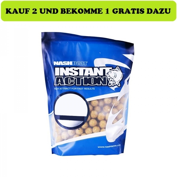 Nash Bait Instant Action Boilies Candy Nut Crush - 12mm 1kg