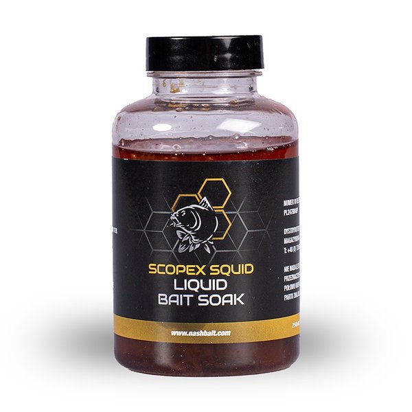 Nash Bait Scopex Squid Liquid Bait Soak 250ml