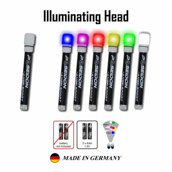Poseido Angelsport Illuminating Head - weiß