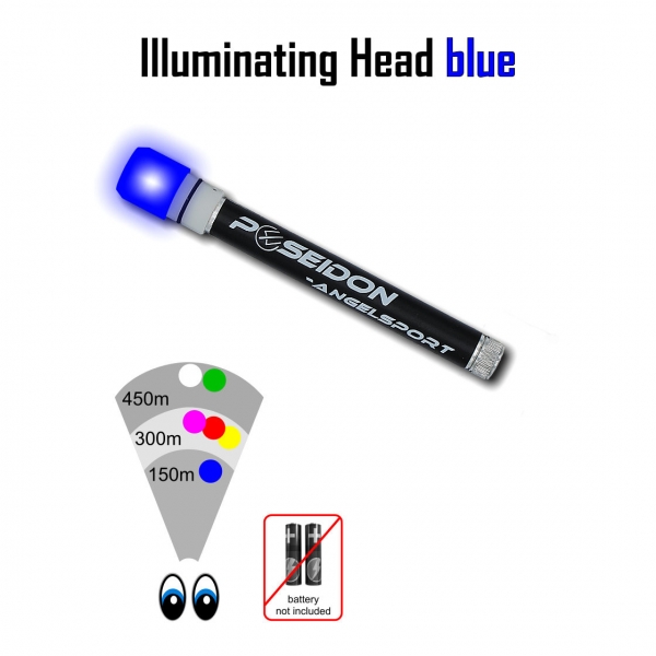 Poseido Angelsport Illuminating Head - blau