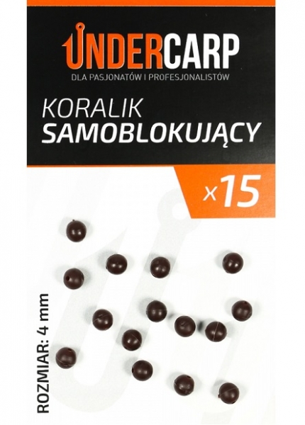 Undercarp Rubber Beads 4mm - Brown