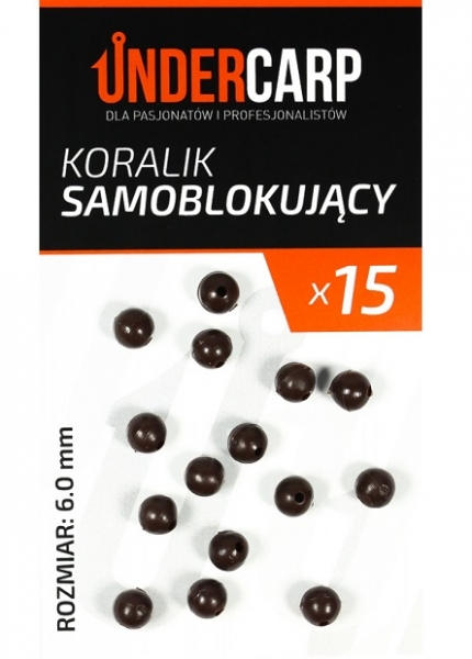 Undercarp Rubber Beads 6mm - Brown