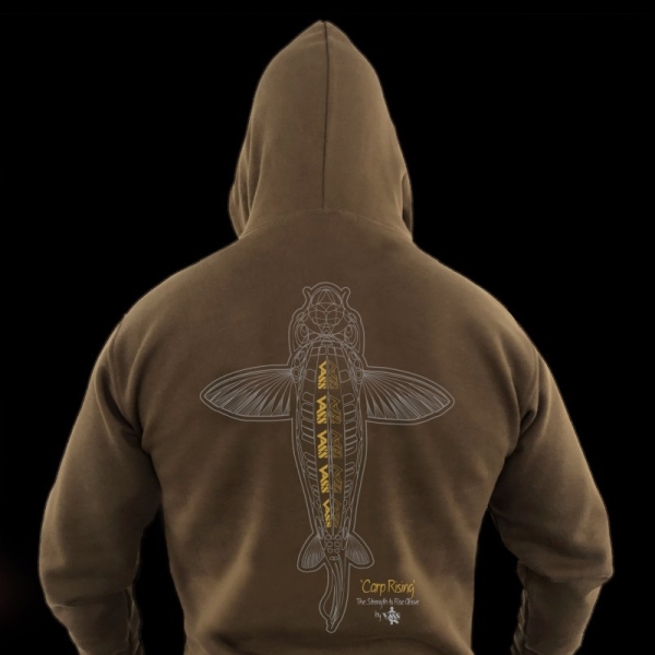 Vass Carp Rising Hoodie Khaki Edition L