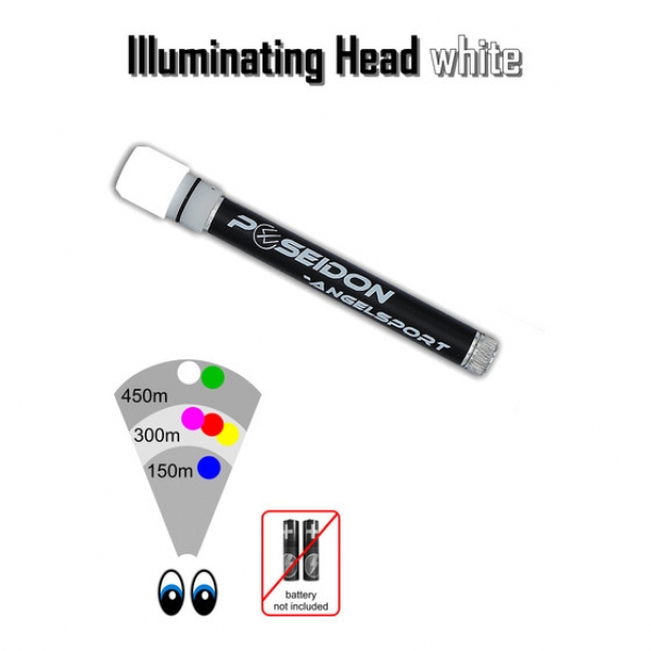 Poseido Angelsport Illuminating Head - weiß