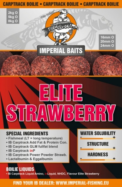 Imperial Fishing IB Carptrack Elite Strawberry Boilie 2 kg / 20mm