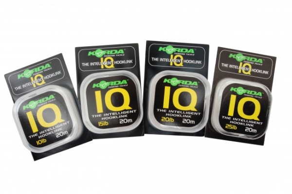 Korda IQ Hooklink Fluorocarbon 15lb 20m
